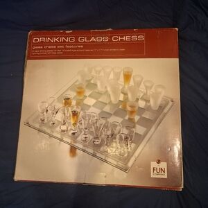 Fun Company Drinking Glass Chess Set